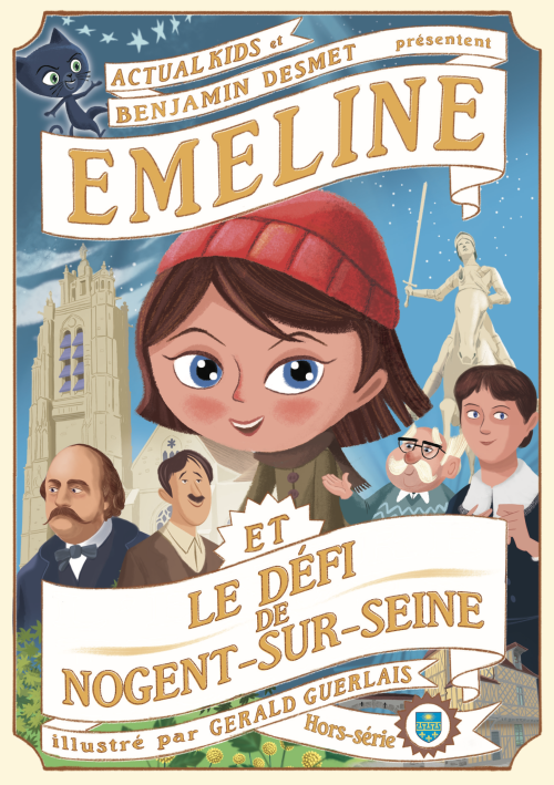 Couverture du livre "Émeline et le défi de Nogent-sur-Seine"